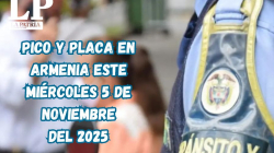 Pico y placa en Armenia (Quindío) este miércoles, 5 de noviembre del 2025