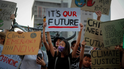 "No hay planeta B", el temor al cambio climático se extiende con jóvenes como protagonistas 