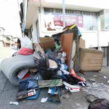 Tiran basuras en calles de Villamaría