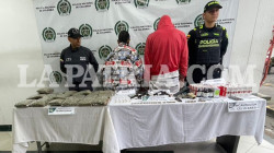 La Máxima y Leche, detenidos en el Centrosur de Caldas con armas, marihuana y ketamina