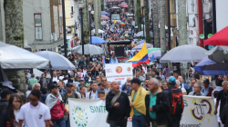Marcharon por la defensa del mínimo vital, pero también hubo campaña política: así se vivió en Manizales