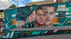 Fotos: este es el mural que se hizo en homenaje al fallecido caldense Yeison Jiménez, ¿dónde queda?