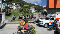 Tras choque de motos en Manizales, un conductor perdió el estado de consciencia por unos minutos