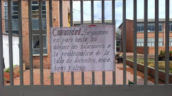 Este colegio no aguantó y se fue a paro, le anuncian unas soluciones y siguen en espera con otras