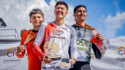 Juan Jerónimo, Luciana y Juan Martín lideraron la figuración de Caldas en las válidas de BMX de Manizales