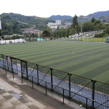 La cancha de la Baja Suiza se inunda, piden reparaciones