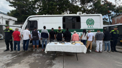 En el Occidente de Caldas detuvieron a 10 de la banda Los Diablos: mujer de 65 años era la cabecilla