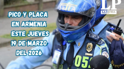 Pico y placa en Armenia (Quindío) este jueves, 19 de marzo del 2026