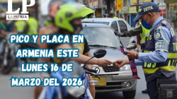Pico y placa en Armenia (Quindío) este lunes 16 de marzo del 2026