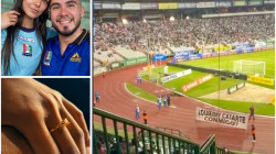 Así fue la propuesta de matrimonio en el partido Once Caldas-Pasto: el momento que hizo aplaudir al Palogrande