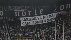 "Campeones o nada", el mensaje actual de la barra del Once Caldas; la dirigencia felicitó al Arriero