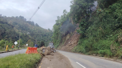 Cierre total en la vía Panamericana, en Manizales, este miércoles: demolerán rocas y atienden el talud