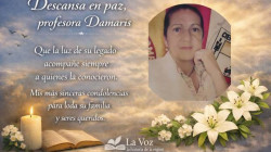 Dicen adiós a Damaris Cardona, quien por años fue la profesora en esta zona de Caldas