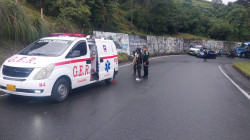 Dos lesionados por caída en moto en vía Manizales-Bogotá  