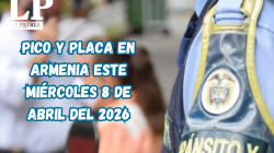 Pico y placa en Armenia (Quindío) este miércoles, 8 de abril del 2026
