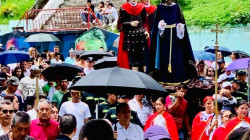 En el Centrosur de Caldas viven la Semana Santa con fe: masiva participación de los pobladores