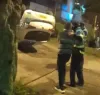Se volcó y al bajarse no podía sostenerse de la rasca