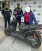Le robaron la moto en el Centro de Manizales y la recuperó la Policía en tiempo récord