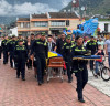 Así despidieron a los policías que murieron en accidente de tránsito en vía Manizales-Medellín