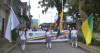 Alumnos salen a las calles a celebrar orgullosos el cumpleaños 486 de su municipio 