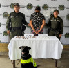 Perro antinarcóticos permite captura en el Eje Cafetero por porte de droga